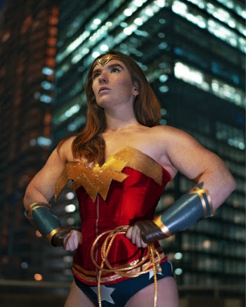 Woman Wearing Wonder Woman Costume