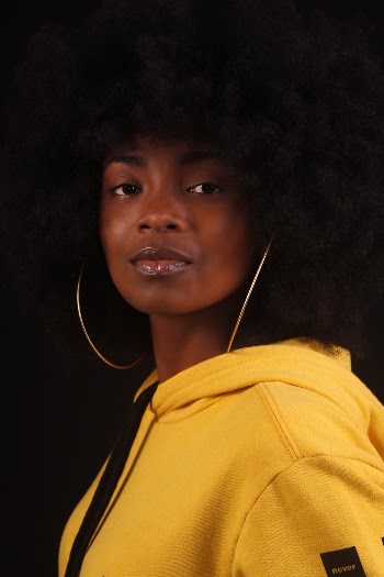 Woman Wearing Yellow Hoodie