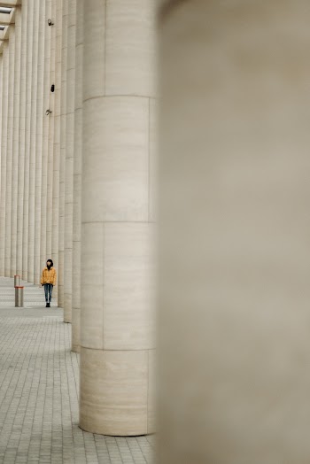 Woman Wearing Yellow Jacket