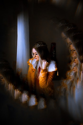 Woman Wearing Yellow Jacket