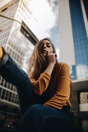 Woman Wearing Yellow Long-sleeved Shirt