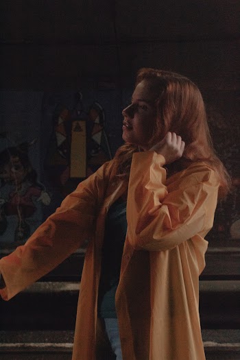 Woman Wearing Yellow Trench Coat