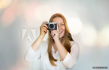 Woman with a camera
