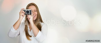 Woman with a camera