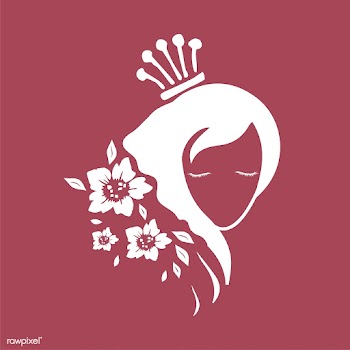 Woman with a crown vector | Free stock vector - 519242