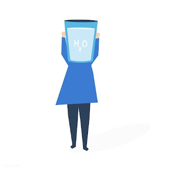 Woman with a glass of water as a head illustr.. | Free stock vector - 455104