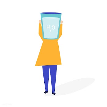 Woman with a glass of water as a head illustr.. | Free stock vector - 455117