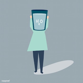 Woman with a glass of water as a head illustr.. | Free stock vector - 455132