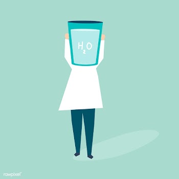 Woman with a glass of water as a head illustr.. | Free stock vector - 455141