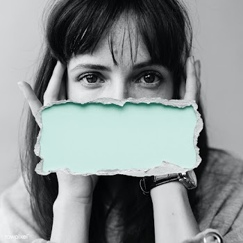 Woman with a green box over her mouth | Free  photo - 2316226
