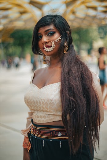 Woman With a Hoop Nose Ring
