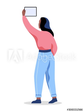 Woman with a tablet