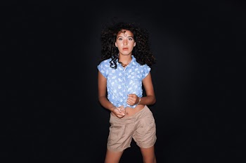 Woman With Black Background