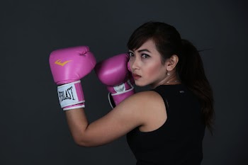 Woman With Boxing Gloves
