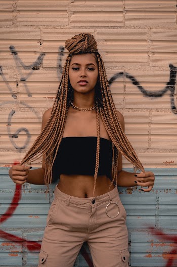 Woman With Braided Hair