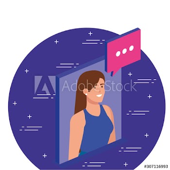 Woman with bubble design