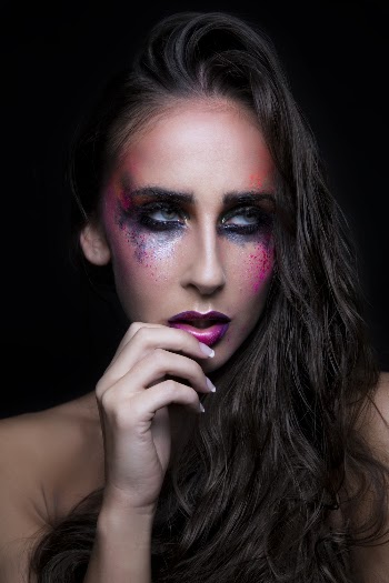 Woman With Colorful Eyeshadows