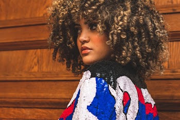Woman With Curly Hairstyle