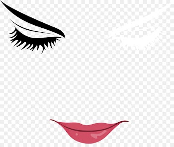 Woman with Eyes Closed Eyebrow Clip art - Hand painted characters closed eyes 