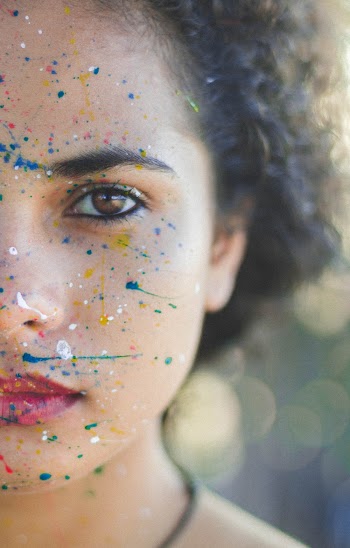 Woman With Face Paint