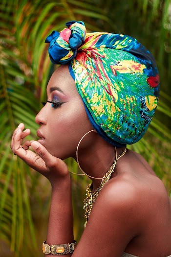 Woman With Gold Colored Hoop Earrings