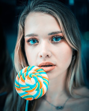 Woman With Lolipop