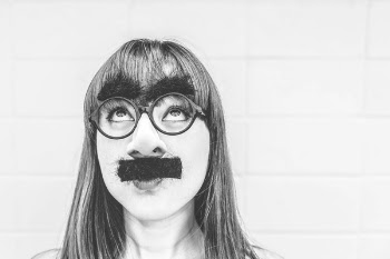 Woman With Moustache Free Photo 