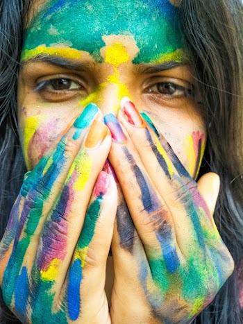 Woman With Paint