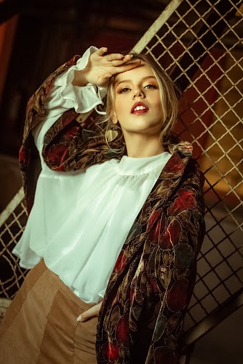 Woman With Red Lips