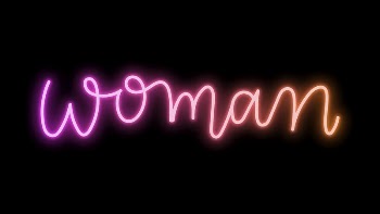 Woman word, neon typography vector | Free Vector - rawpixel