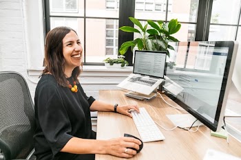 Woman Working In Office