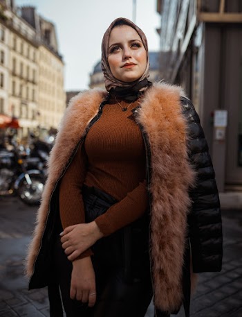 Women's Black and Brown Furline Jacket