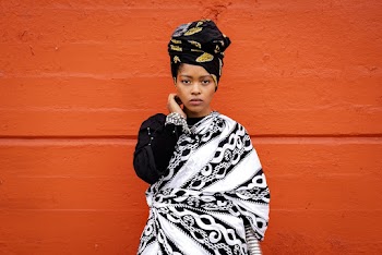 Women's Black and White Traditional Indian Dress