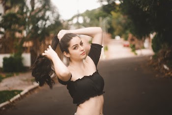 Women's Black Spaghetti Strap Top