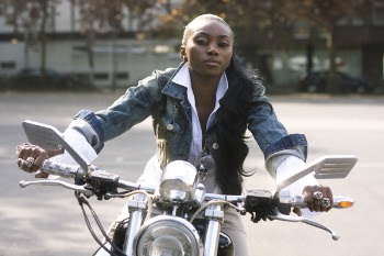 Women's Blue Denim Button-up Jacket