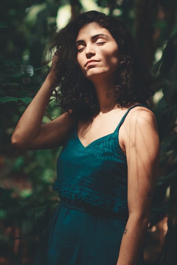 Women's Blue Sleeveless Dress