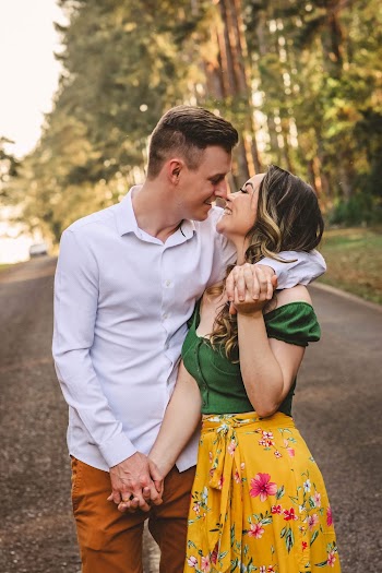 Women's Green, Yellow, and Pink Floral Off-shoulder Dress