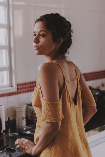 Women's Orange Spaghetti Strap Top