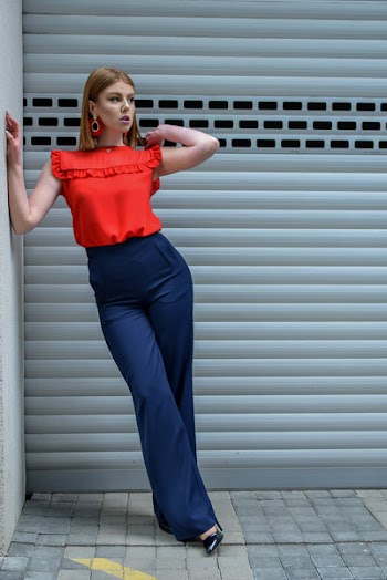 Women's Orange Top