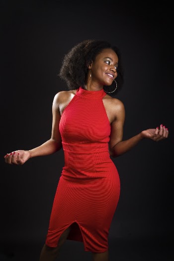 Women's Red Halter-top Dress Close-up Photography