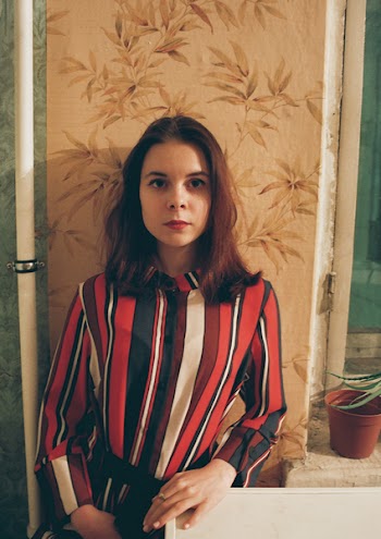 Women's Red, White, and Black Top