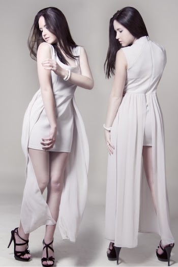 Women's White Sleeveless Dress