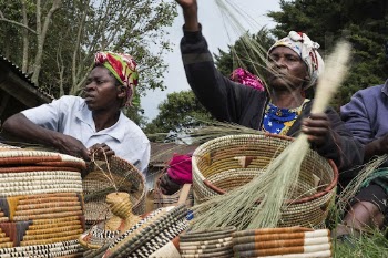 Women artisans weaving baskets, Nkuringo, | Free Photo - rawpixel