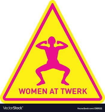 Women at twerk sign vector image