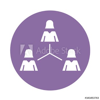 women avatars silhouettes network block style