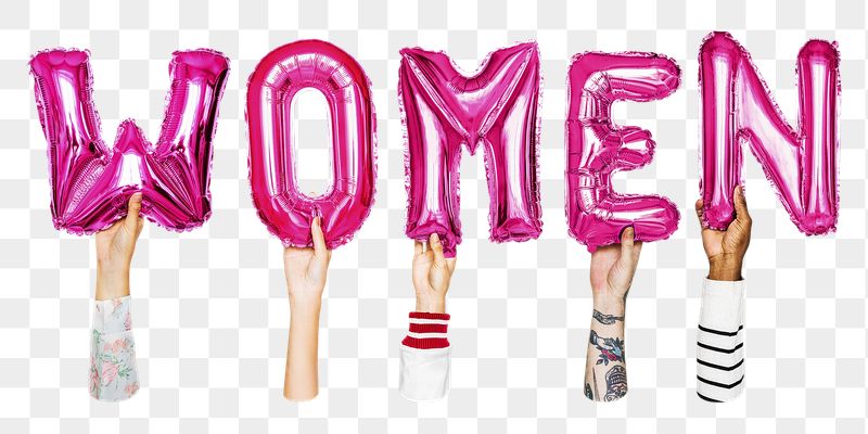 Women balloon png word sticker, | Free PNG - rawpixel
