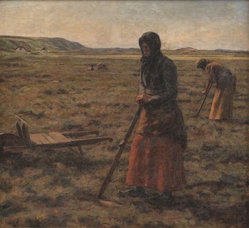 Women chop heather | Free Photo - rawpixel