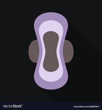 Women hygiene pad icon isolated on background vector image