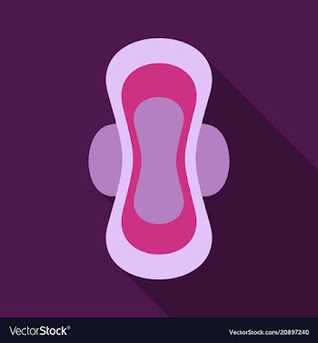 Women hygiene pad icon isolated on background vector image