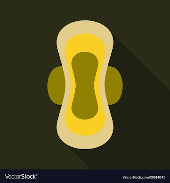 Women hygiene pad icon isolated on background vector image
